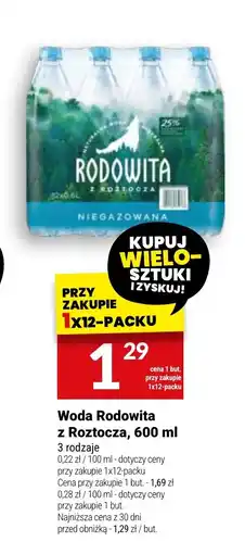 Twój Market Woda Rodowita z Roztocza oferta
