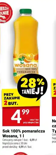 Twój Market Sok 100% pomarańcza Wosana oferta