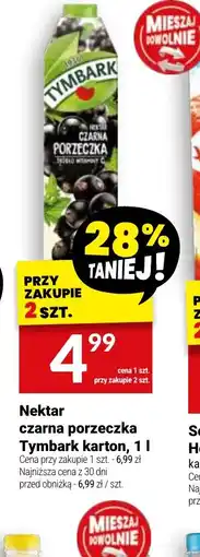 Twój Market Nektar czarna porzeczka Tymbark oferta