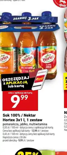 Twój Market Sok 100% / Nektar Hortex oferta