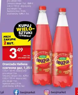 Twój Market Oranżada Hellena czerwona gaz oferta