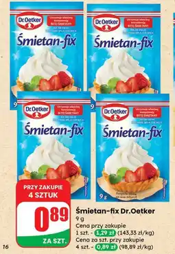 Dino Dodatek do ciast Śmietan-fix Dr.Oetker oferta