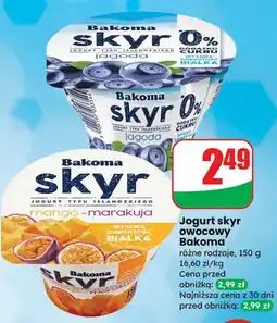 Dino Jogurt skyr owocowy Bakoma oferta
