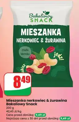 Dino Mieszanka nerkowiec & żurawina Bakaliowy Snack oferta
