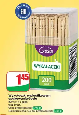 Dino Wykałaczki w plastikowym opakowaniu Gosia oferta