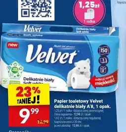 Twój Market Papier toaletowy Velvet delikatnie biały A'8 oferta