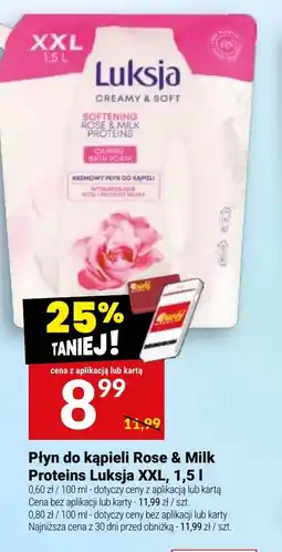 Twój Market Płyn do kąpieli Rose & Milk Proteins Luksja oferta
