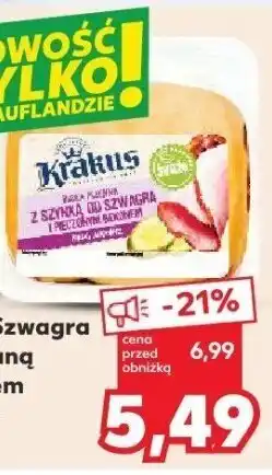 Kaufland Bułka z szynką od Szwagra Krakus oferta