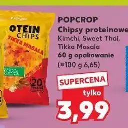 Kaufland Chipsy proteinowe POPCROP Tikka Masala oferta