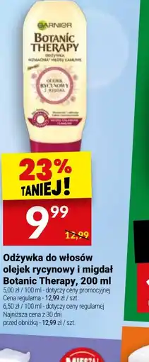 Twój Market Odżywka do włosów olejek rycynowy i migdał Botanic Therapy oferta