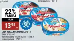 bi1 Lody koral kolorowe lato oferta