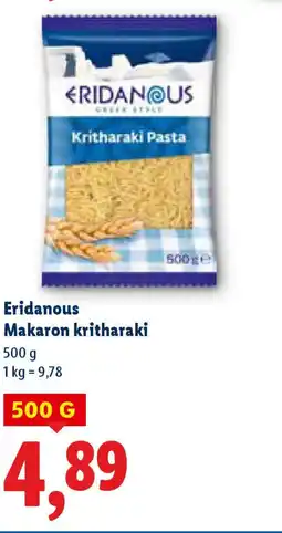 Lidl Makaron kritharaki Eridanous oferta