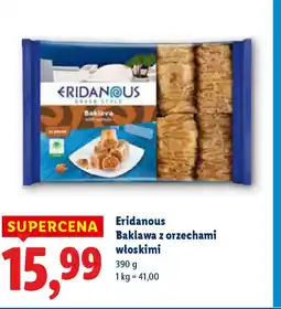 Lidl Baklawa z orzechami włoskimi Eridanous oferta