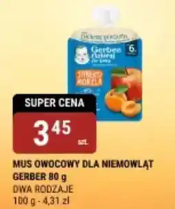 bi1 Mus owocowy dla niemowląt gerber oferta