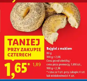Lidl Bajgiel z makiem oferta