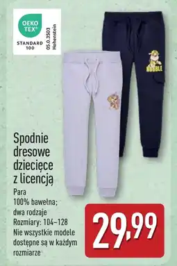 ALDI Spodnie dresowe TEX oferta