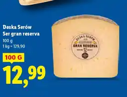 Lidl Deska Serów Ser gran reserva oferta