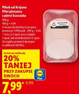 Lidl Pikok od Krajana Filet pieczony z piersi kurczaka oferta