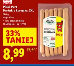 Lidl Parówki z kurczaka Pikok Pure XXL oferta
