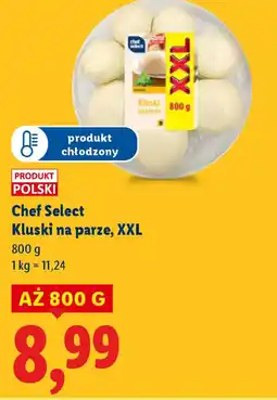 Lidl Kluski na parze XXL Chef Select oferta