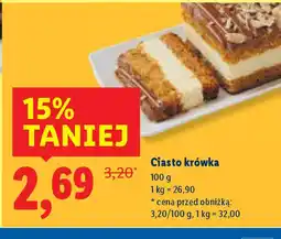 Lidl Ciasto krówka oferta