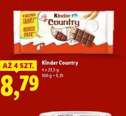 Lidl Kinder Country oferta