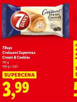 Lidl 7Days Croissant Supermax Cream & Cookies oferta