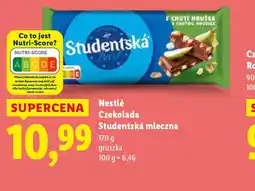 Lidl Czekolada Studentska mleczna oferta