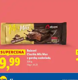Lidl Ciastka Mix Max z gorzką czekoladą Balconi oferta