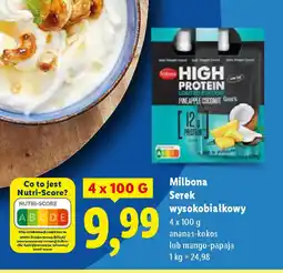 Lidl Milbona Serek wysokobiałkowy oferta