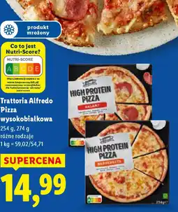 Lidl Trattoria Alfredo Pizza wysokobiałkowa oferta