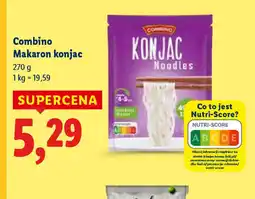 Lidl Makaron konjac Combino oferta