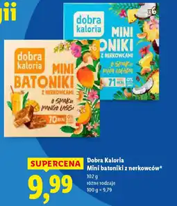 Lidl Mini batoniki z nerkowców Dobra Kaloria oferta