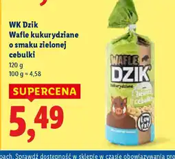 Lidl WK Dzik Wafle kukurydziane o smaku zielonej cebulki oferta