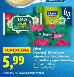 Lidl Chusteczki higieniczne Velvet oferta