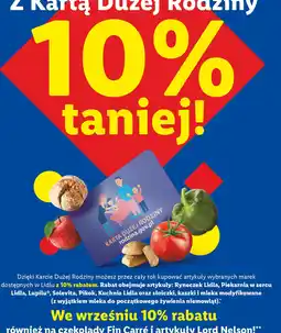 Lidl Karta Dużej Rodziny oferta