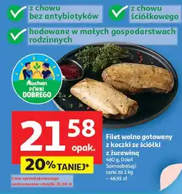 Auchan Filet z kaczki ze ściółki sosem żurawinowym Auchan Pewni Dobrego oferta