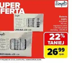 Carrefour Simpl Baterie oferta