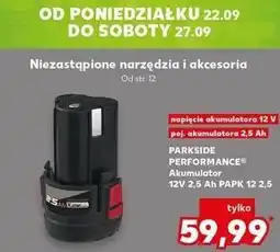 Kaufland Akumulator 12 v Parkside Performance oferta