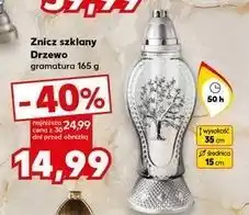 Kaufland Znicz szklany drzewko 50h oferta