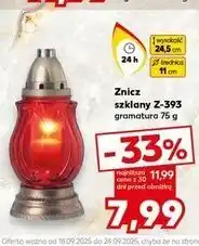 Kaufland Znicz szklany 24 h oferta