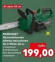 Kaufland Pilarka łańcuchowa 20v pksa 20-li Parkside oferta