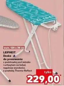 Kaufland Deska do prasowania wym. 120 x 38 cm Leifheit oferta