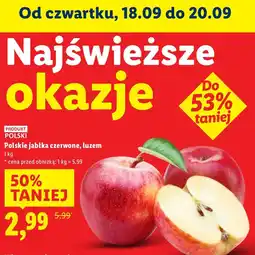 Lidl Jabłka czerwone Lidl oferta