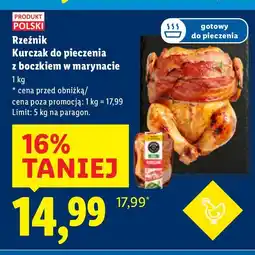 Lidl Kurczak do pieczenia z boczkiem w marynacie Rzeźnik oferta