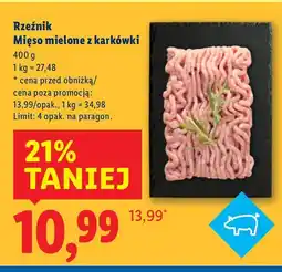Lidl Mięso mielone z karkówki Rzeźnik oferta