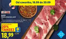 Lidl Żeberka wieprzowe, paski Rzeźnik oferta