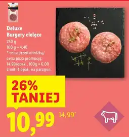 Lidl Burgery cielęce Deluxe oferta