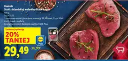 Lidl Steki z irlandzkiej wołowiny Black Angus Rzeźnik oferta