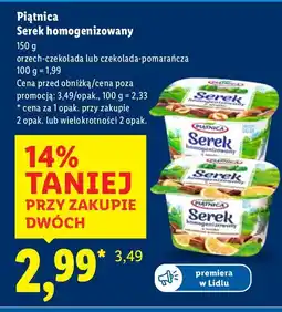 Lidl Serek homogenizowany Piątnica oferta